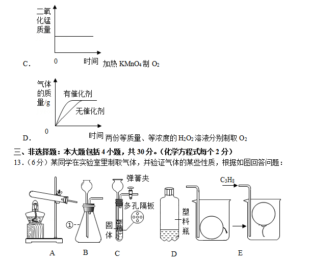 2020-2021学年广东省深圳市龙岗区九年级（上）期末化学试卷