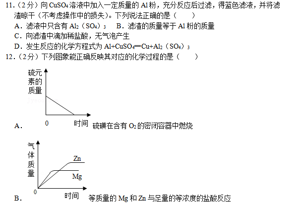 2020-2021学年广东省深圳市龙岗区九年级（上）期末化学试卷