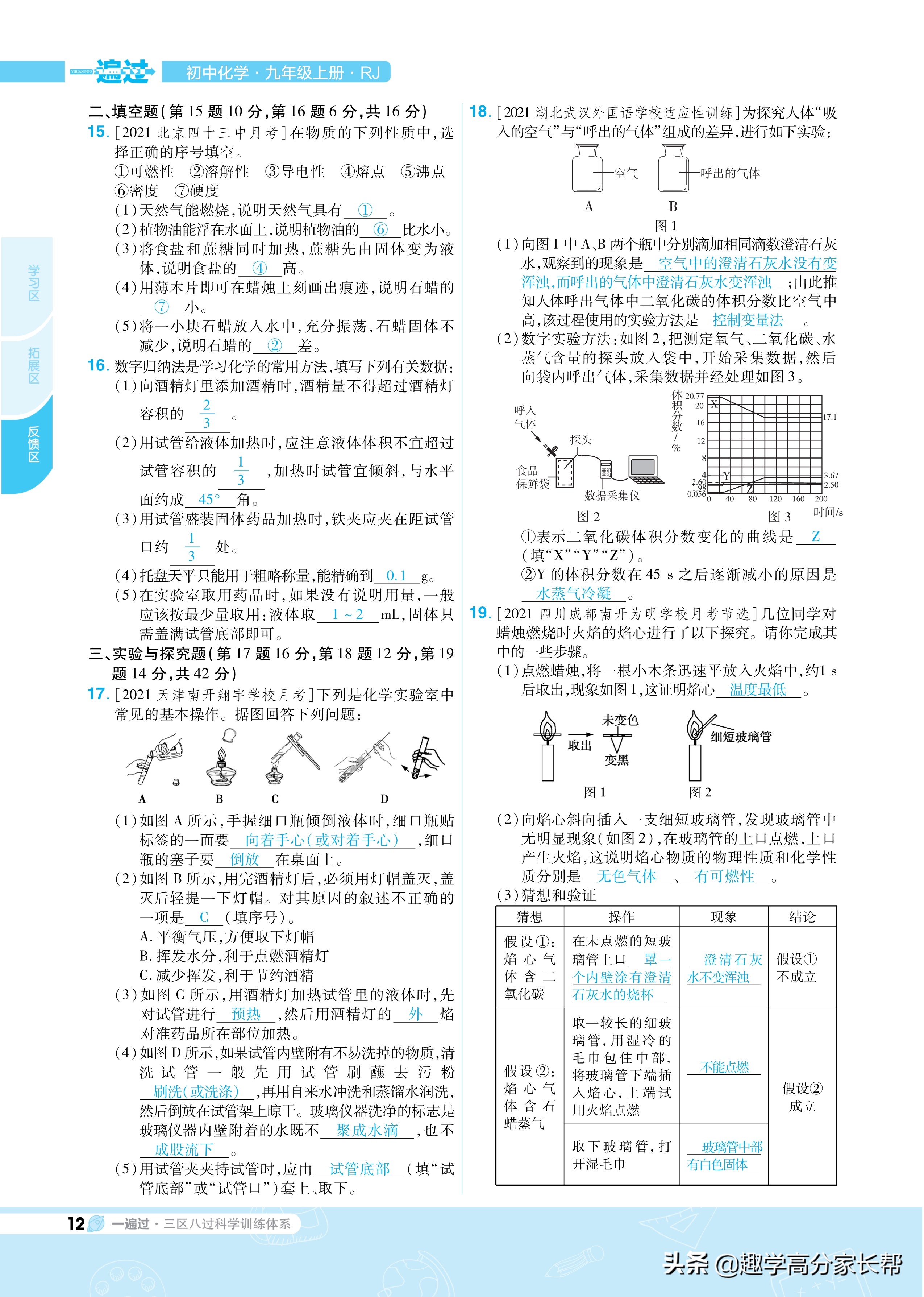 九年级上册化学要点、重点知识梳理，附化学元素记忆法