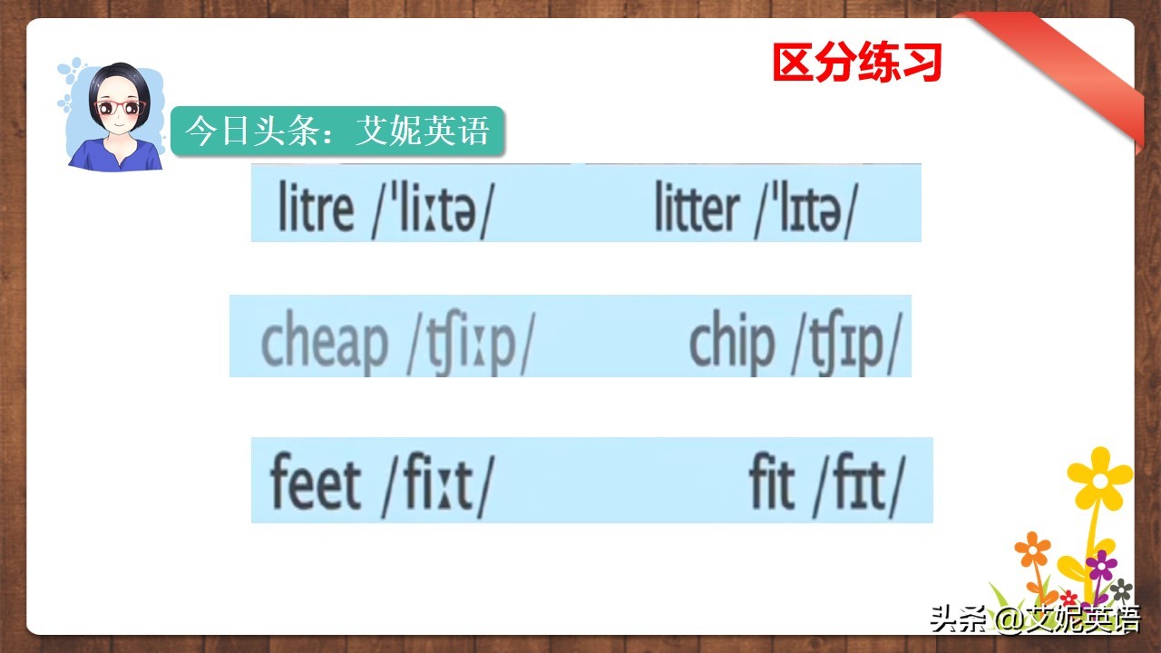 英语音标课，零基础英语入门，元音/i/和/i:/ 发音讲解和辨析