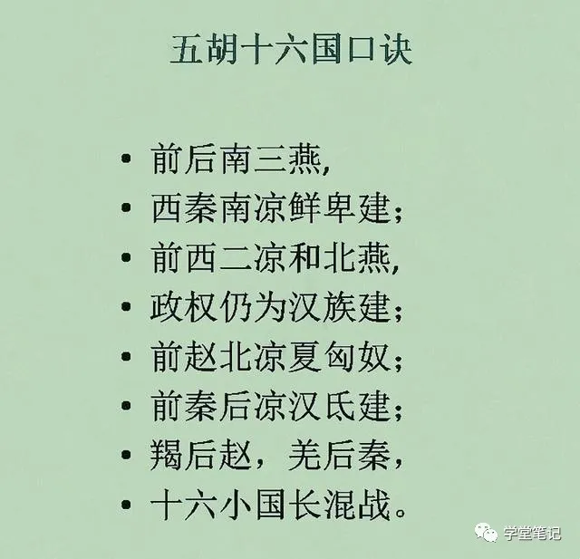 20首中国历史朝代记忆口诀，趁着暑假有时间，抓紧收藏给孩子背