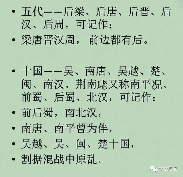 20首中国历史朝代记忆口诀，趁着暑假有时间，抓紧收藏给孩子背